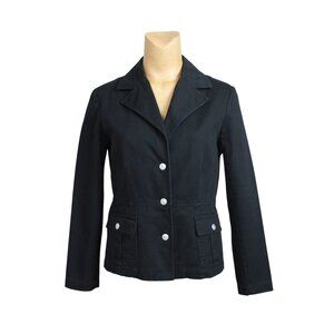 Ruby Rd. Vintage Twill Cotton Denim Blazer Jacket